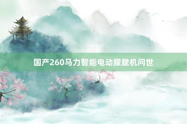 国产260马力智能电动朦胧机问世