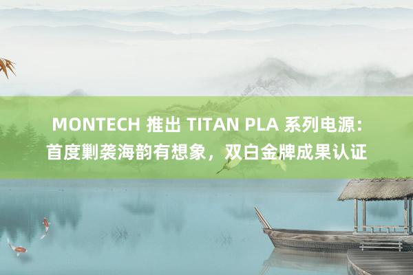 MONTECH 推出 TITAN PLA 系列电源：首度剿袭海韵有想象，双白金牌成果认证