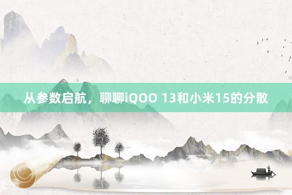 从参数启航，聊聊iQOO 13和小米15的分散