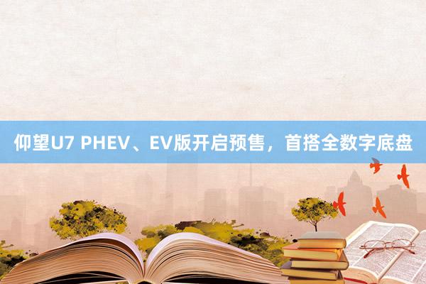 仰望U7 PHEV、EV版开启预售，首搭全数字底盘