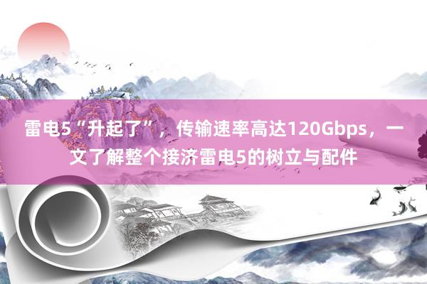 雷电5“升起了”，传输速率高达120Gbps，一文了解整个接济雷电5的树立与配件