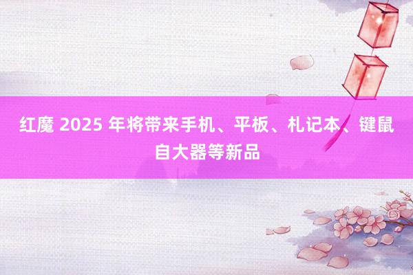 红魔 2025 年将带来手机、平板、札记本、键鼠自大器等新品