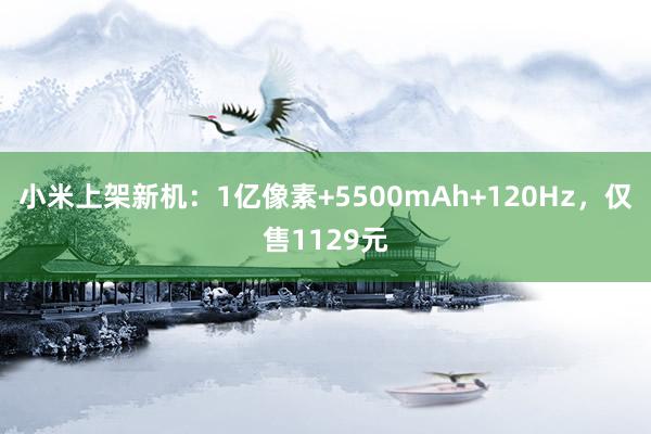 小米上架新机：1亿像素+5500mAh+120Hz，仅售1129元