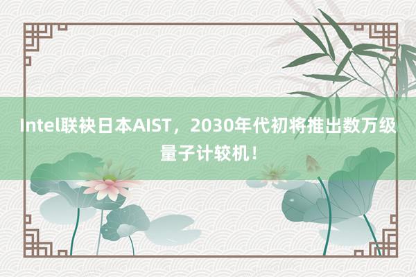 Intel联袂日本AIST，2030年代初将推出数万级量子计较机！