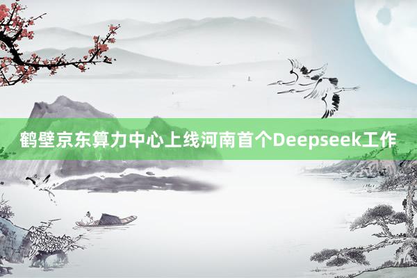 鹤壁京东算力中心上线河南首个Deepseek工作