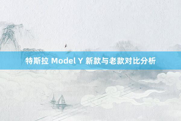 特斯拉 Model Y 新款与老款对比分析